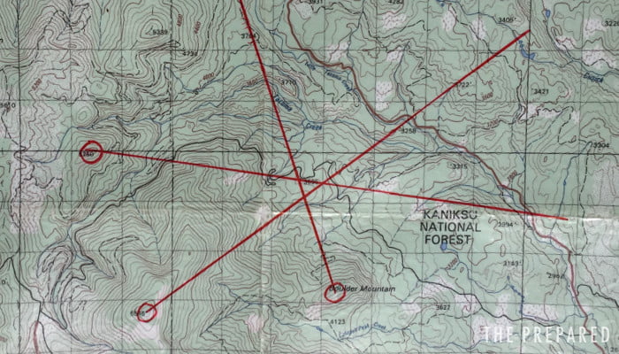 How to use map and compass find where you are