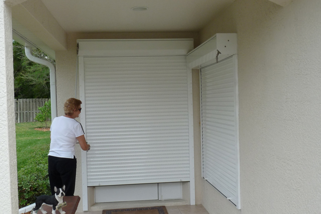 hurricane roll down shutters windows