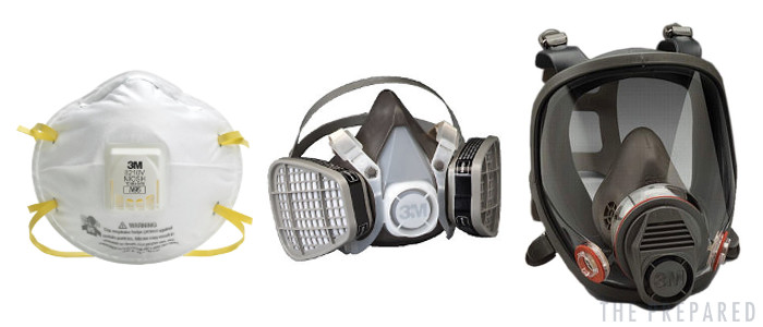 disposable half full face respirators