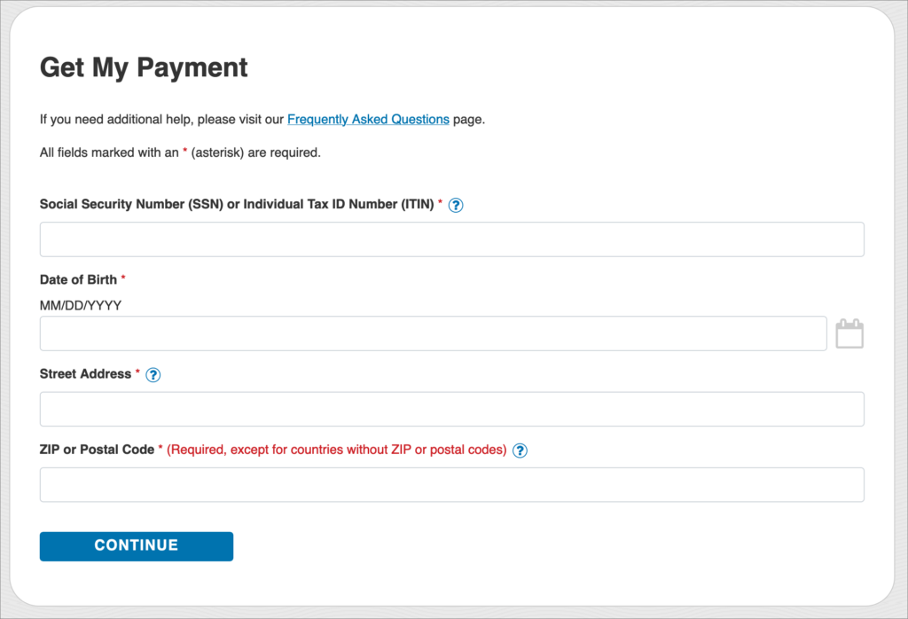 The IRS stimulus lookup tool