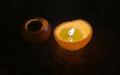 Orange candle