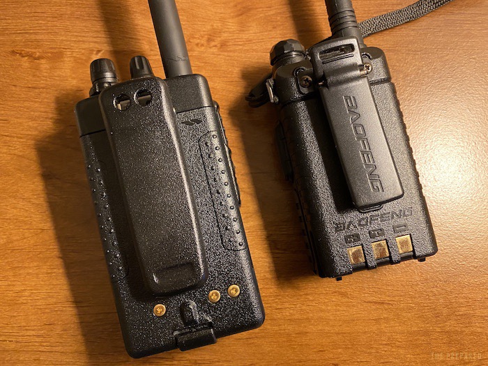 Yaesu vs. BaoFeng belt clips