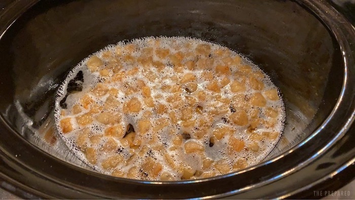 Rendering lard in a crockpot