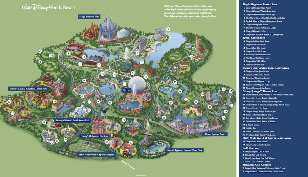 Disney map