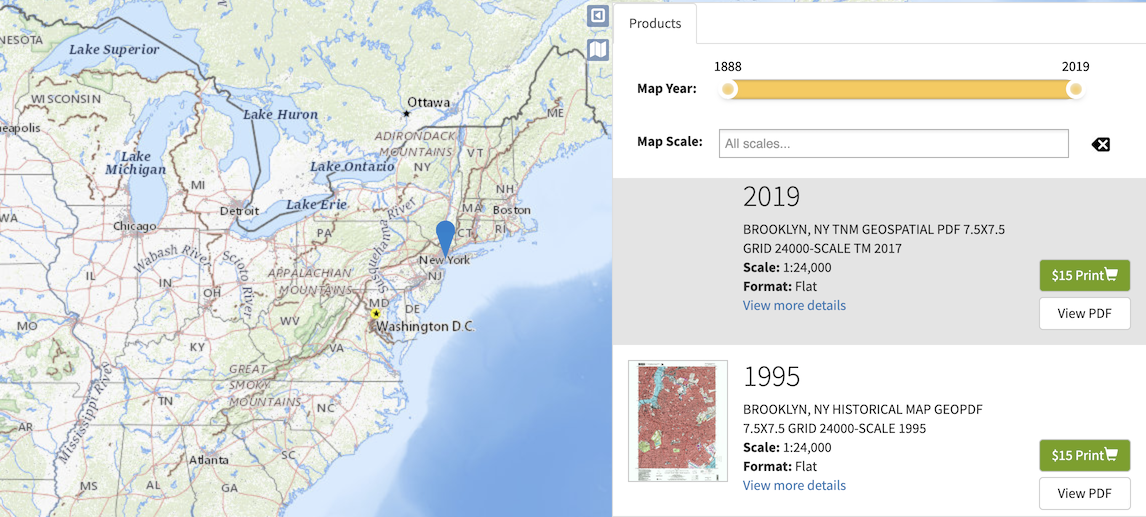 Map Locator results