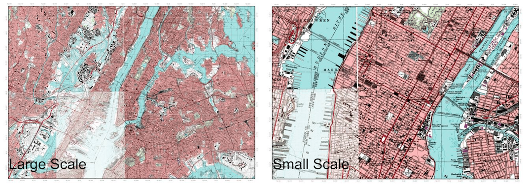 Large vs small scale